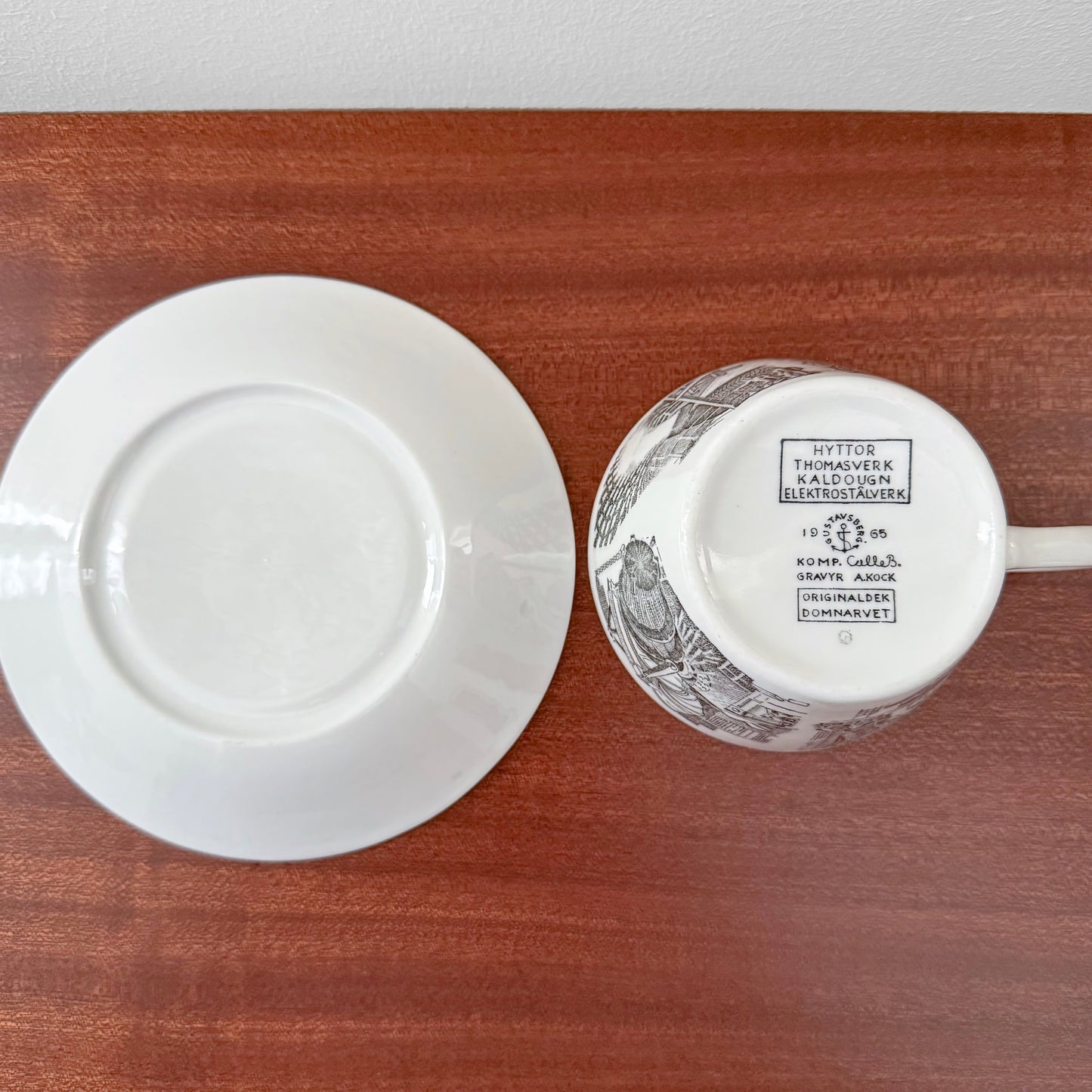 Gustavsberg Domnarvet Tea Cup with Saucer