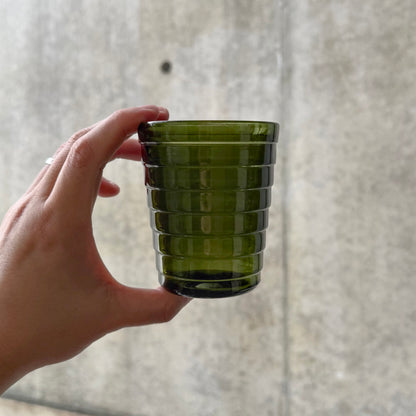 Aino Aalto Riihimäen Lasi Green Glass Tumbler