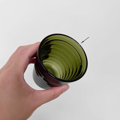 Aino Aalto Riihimäen Lasi Green Glass Tumbler
