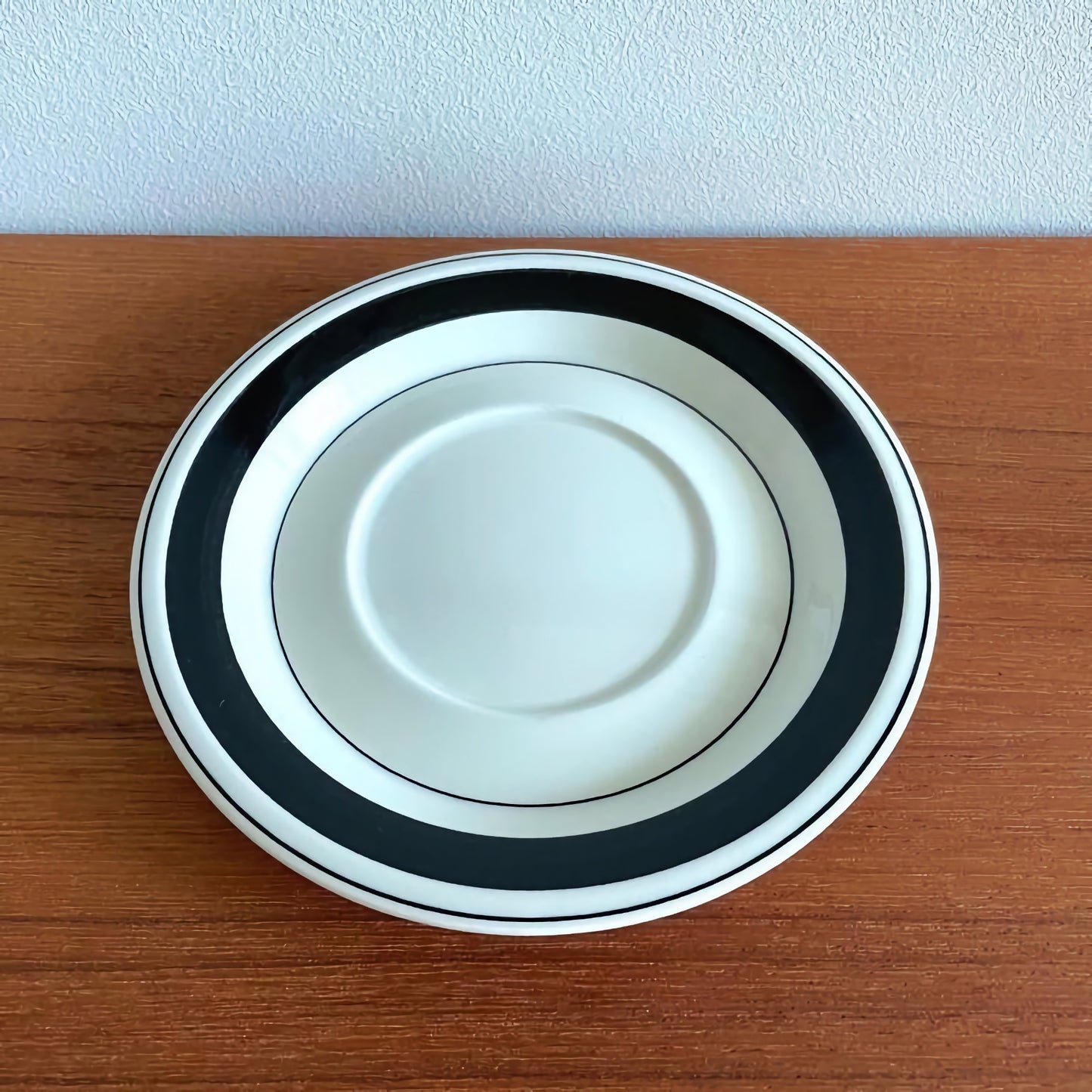 Arabia Finland Faenza Black Tea Cup with Saucer