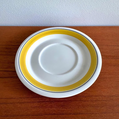 Arabia Finland Faenza Yellow Tea Cup with Saucer