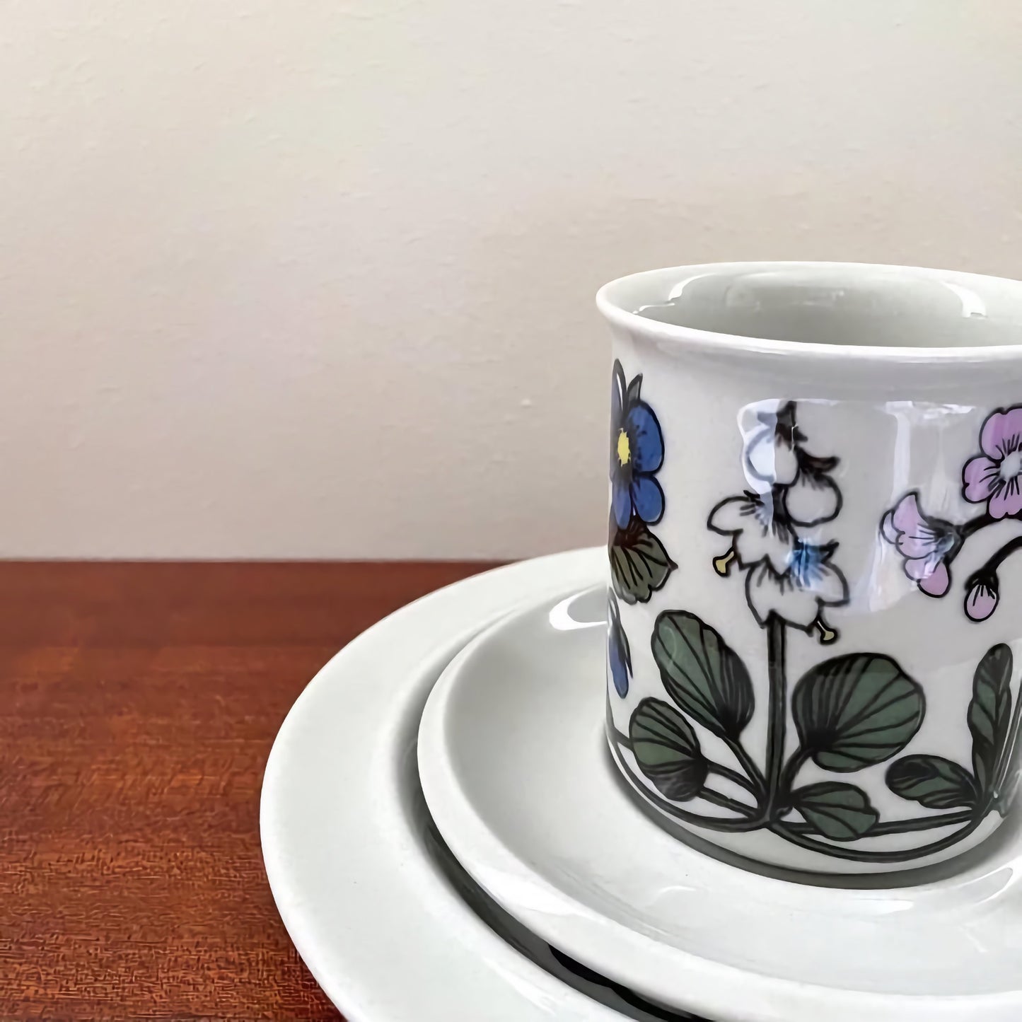 Arabia Finland Flora Coffee Cup Trio Set