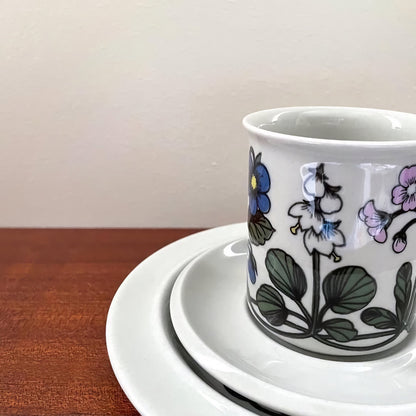 Arabia Finland Flora Coffee Cup Trio Set