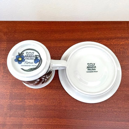 Arabia Finland Flora Coffee Cup Trio Set