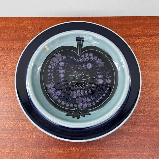 Arabia Finland Fructus Blue Cake Plate