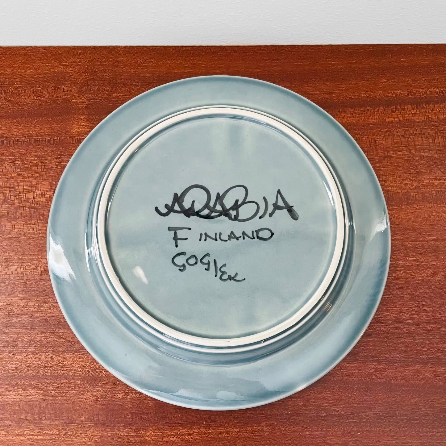 Arabia Finland Fructus Blue Cake Plate