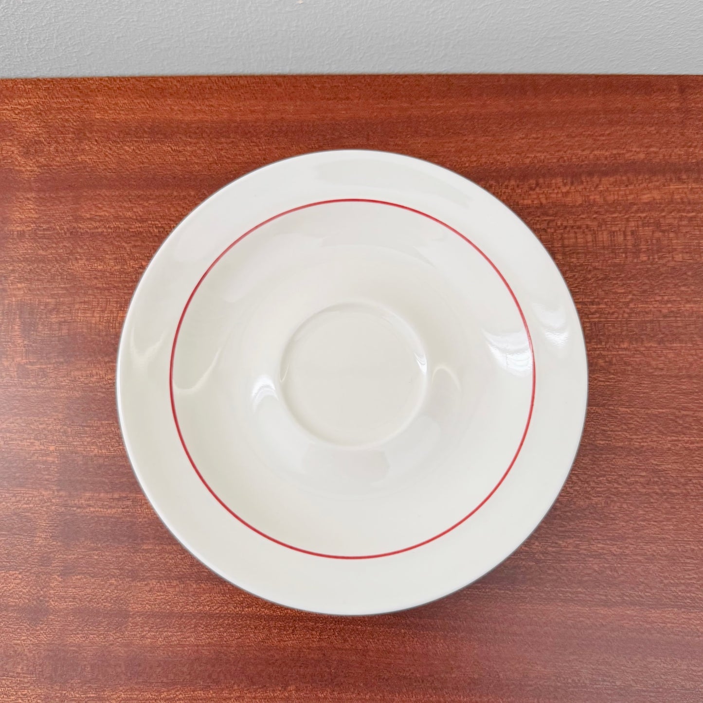 Arabia Finland Harlekin Red Hat Tea Cup with Saucer