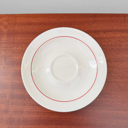 Arabia Finland Harlekin Red Hat Tea Cup with Saucer