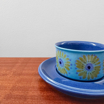 Arabia Finland Hilkka-Liisa Ahola Blue Tea Cup with Saucer