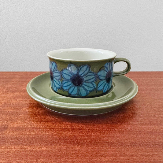 Arabia Finland Hilkka-Liisa Ahola Green Tea Cup with Saucer