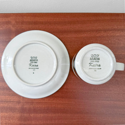 Arabia Finland Kaira Tea Cup with Saucer