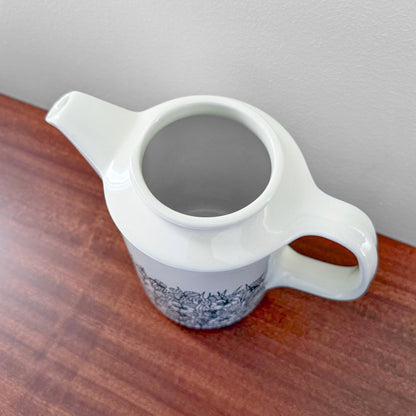 Arabia Finland Krokus Black and White Coffee Pot