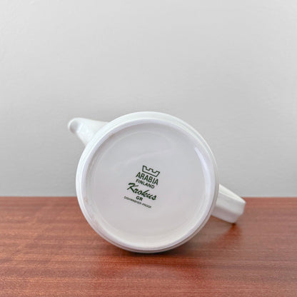 Arabia Finland Krokus Black and White Coffee Pot
