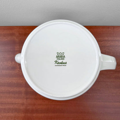 Arabia Finland Krokus Black and White Teapot