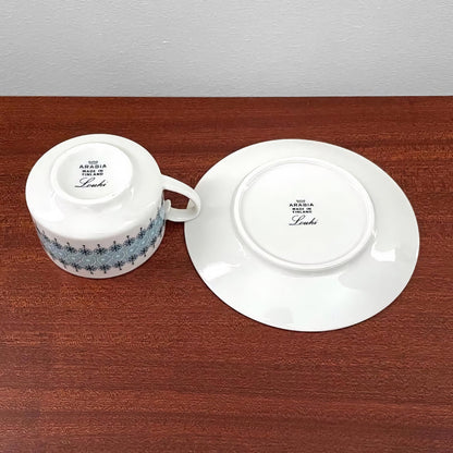 Arabia Finland Louhi Coffee Cup Trio Set
