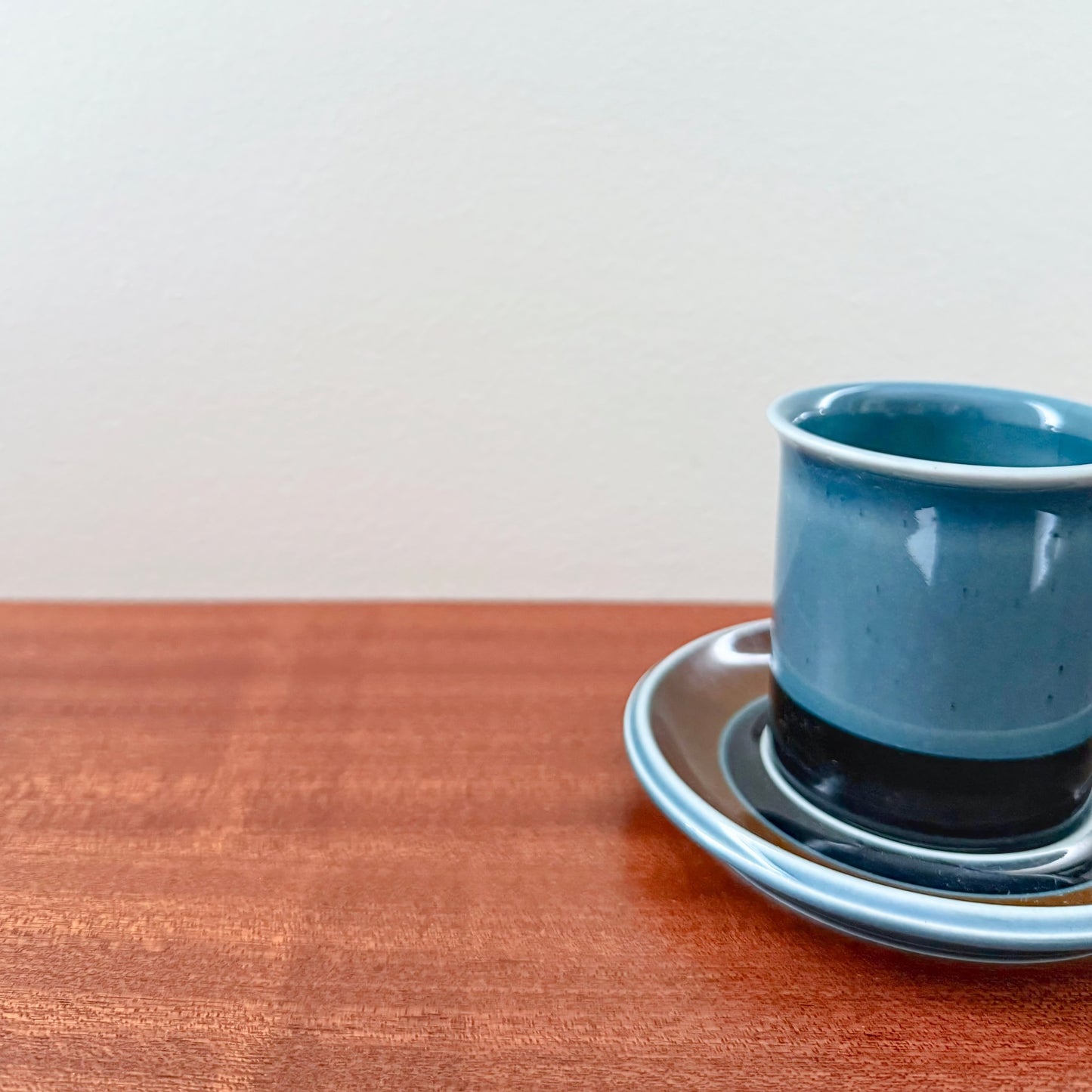 Arabia Finland Meri Coffee Cup with Saucer