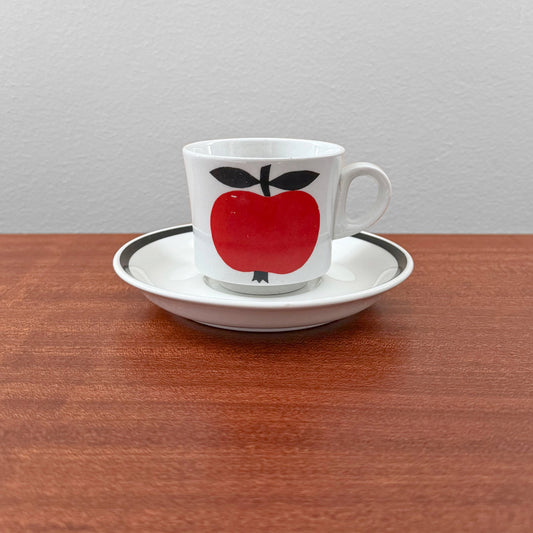 Arabia Finland Omena Coffee Cup with Saucer