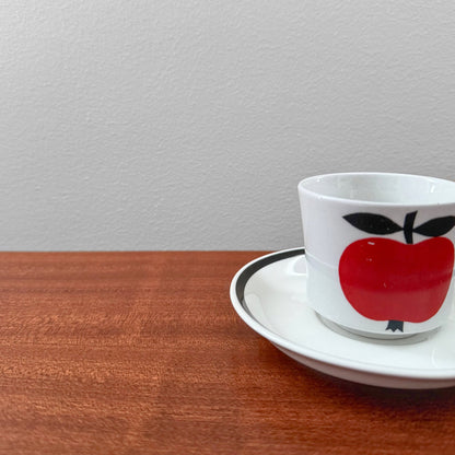 Arabia Finland Omena Coffee Cup with Saucer