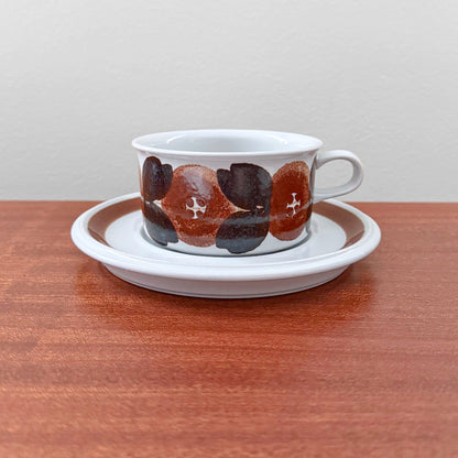 Arabia Finland Rosmarin Tea Cup with Saucer