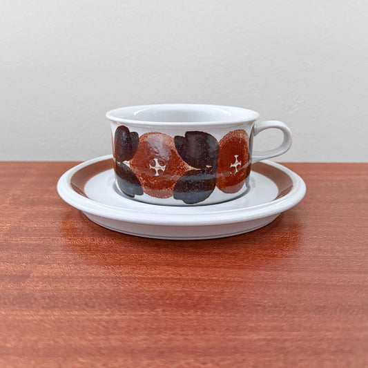 Arabia Finland Rosmarin Tea Cup with Saucer