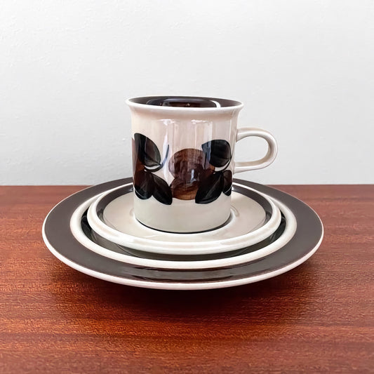Arabia Finland Ruija Coffee Cup Trio Set