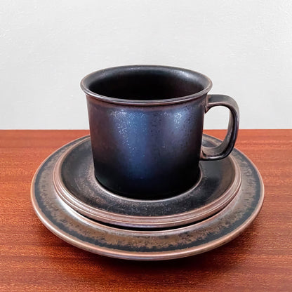 Arabia Finland Ruska Large Mug Trio Set