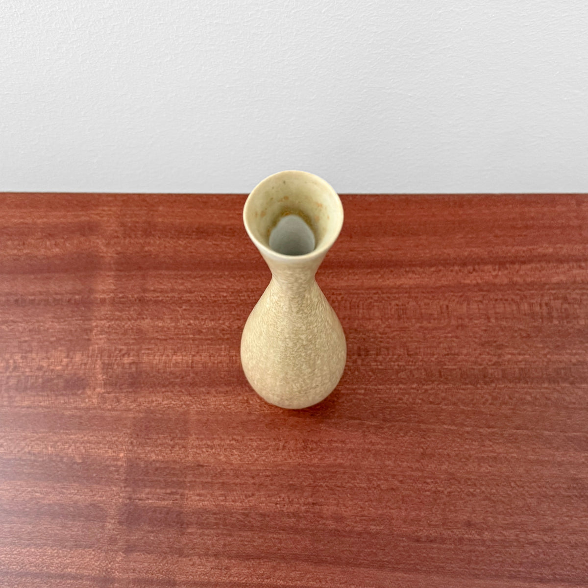 Carl-Harry Stålhane Rörstrand SVU Yellow Stoneware Vase, vintage yellow ceramic vase with textured glaze and sculptural Nordic design