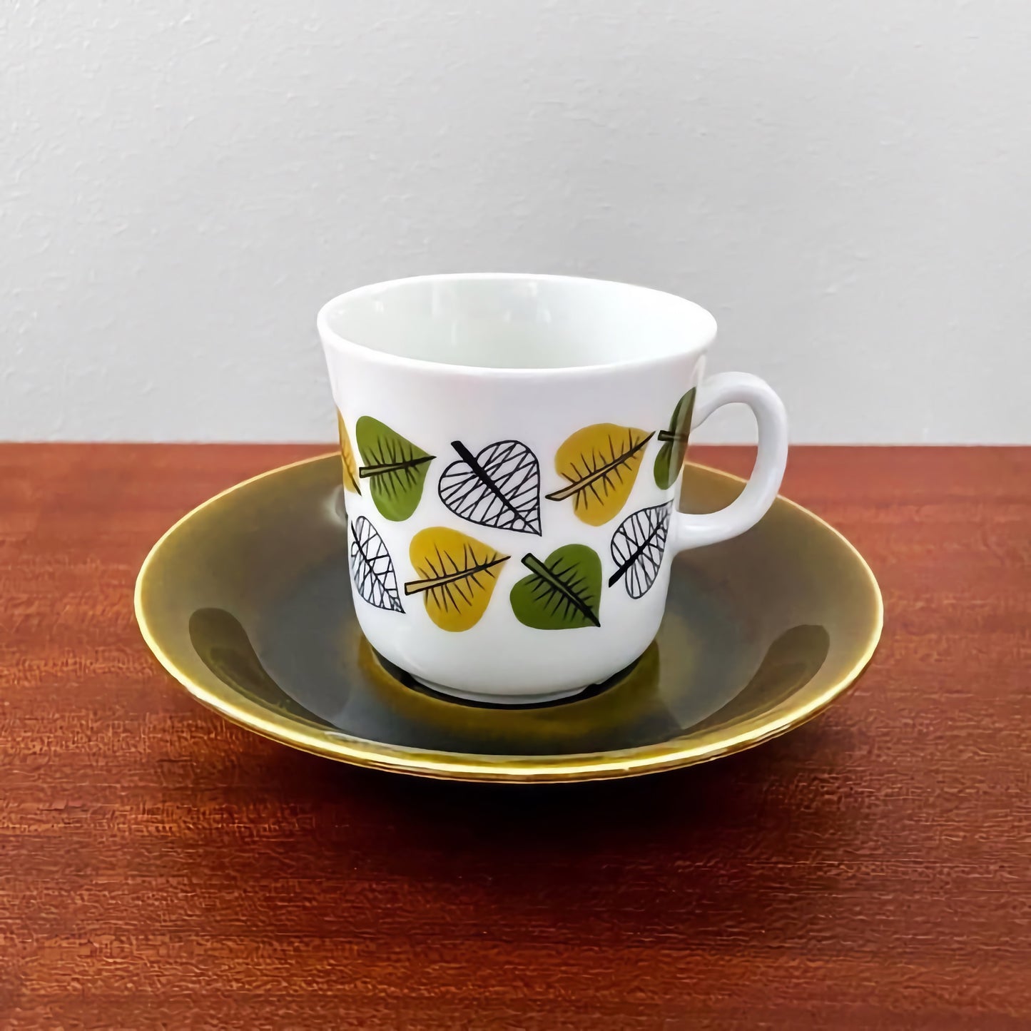 Upsala-Ekeby/Gefle Bladranka Coffee Cup with Saucer