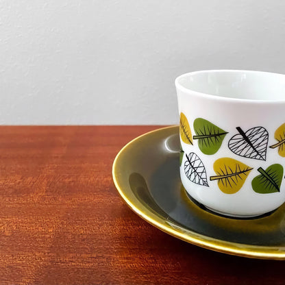 Upsala-Ekeby/Gefle Bladranka Coffee Cup with Saucer