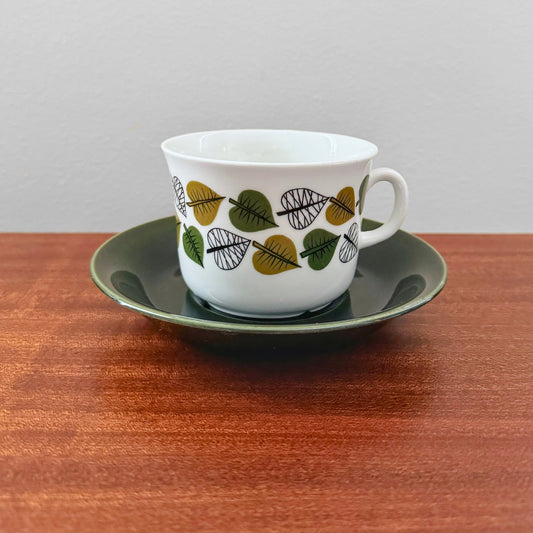 Upsala-Ekeby/Gefle Bladranka Tea Cup with Saucer