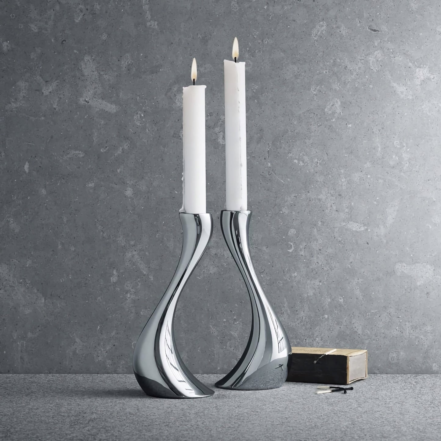 Georg Jensen Cobra Candle Holders