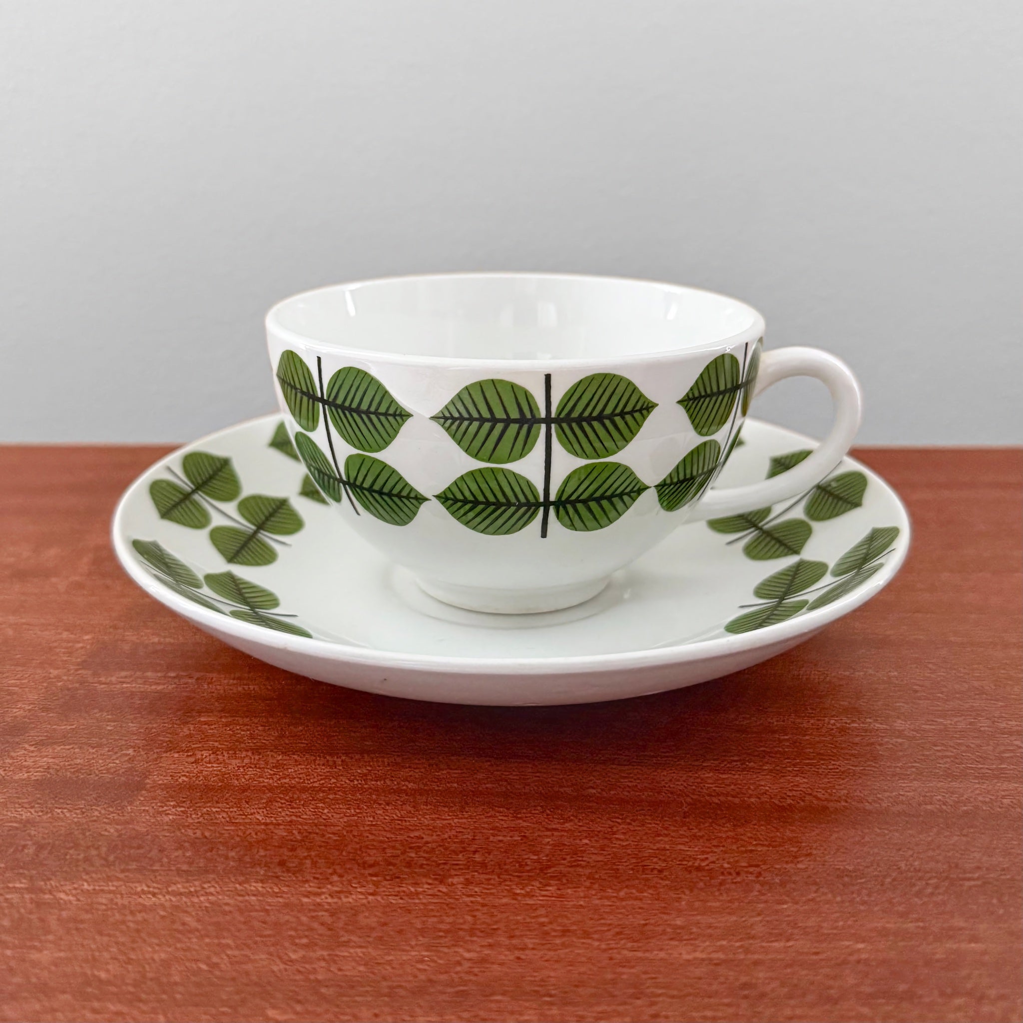 Gustavsberg Berså Large Breakfast Cup with Saucer – Nordic Wares Store