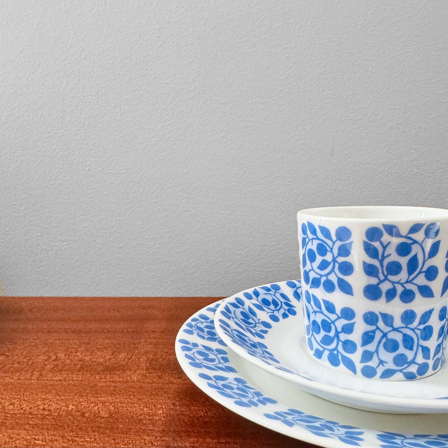 Gustavsberg Bladruta Coffee Cup Trio Set