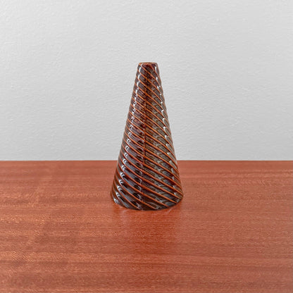 Gustavsberg Domino Small Brown Conical Vase