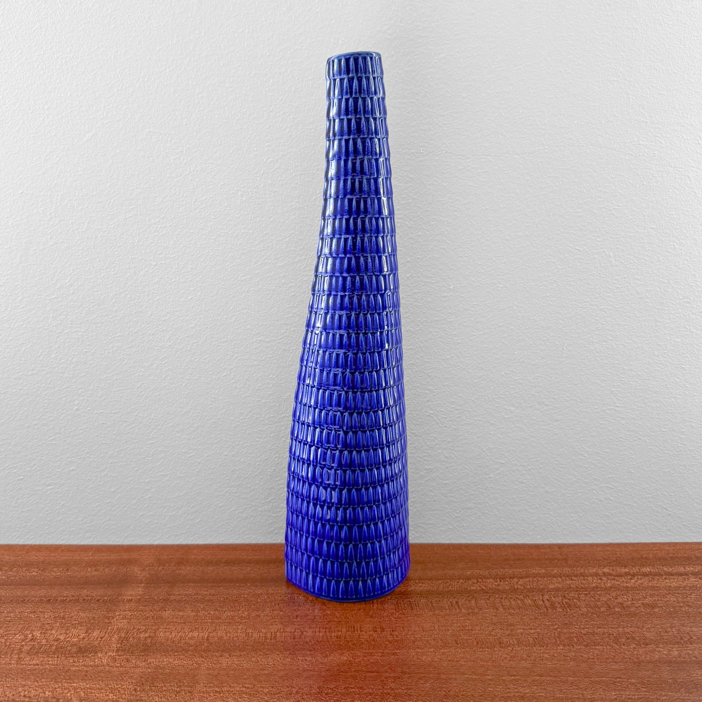 Gustavsberg Reptil Blue Vase