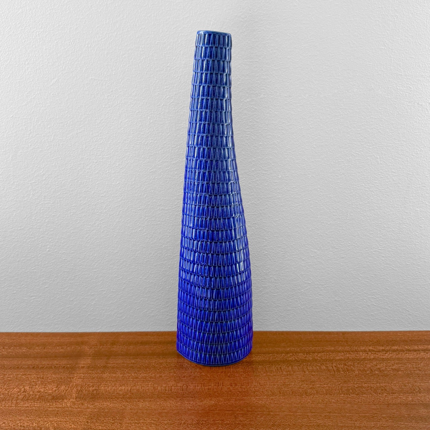 Gustavsberg Reptil Blue Vase