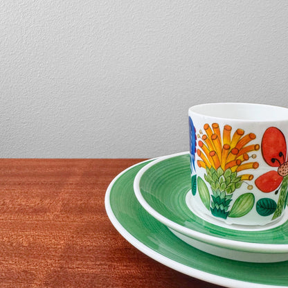 Gustavsberg Tahiti Coffee Cup Trio Set