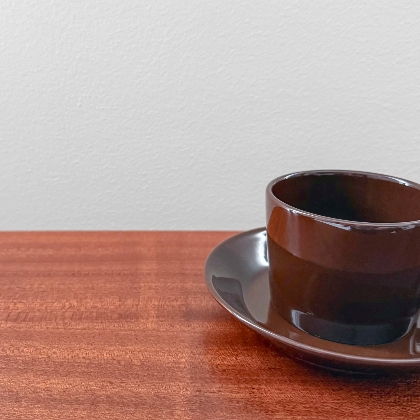 Iittala Teema Brown Tea Cup with Saucer