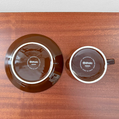Iittala Teema Brown Tea Cup with Saucer