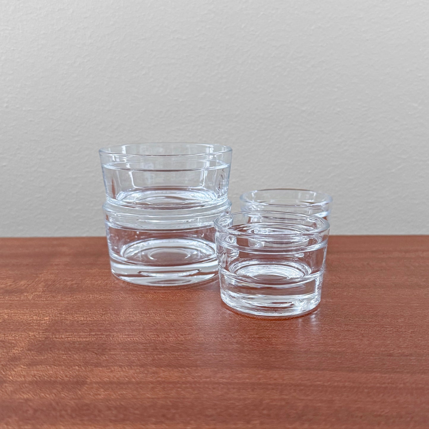 Konstantin Grcic Iittala Relations Stacking Glass Bowls (7.5 cm, 5.5 cm)