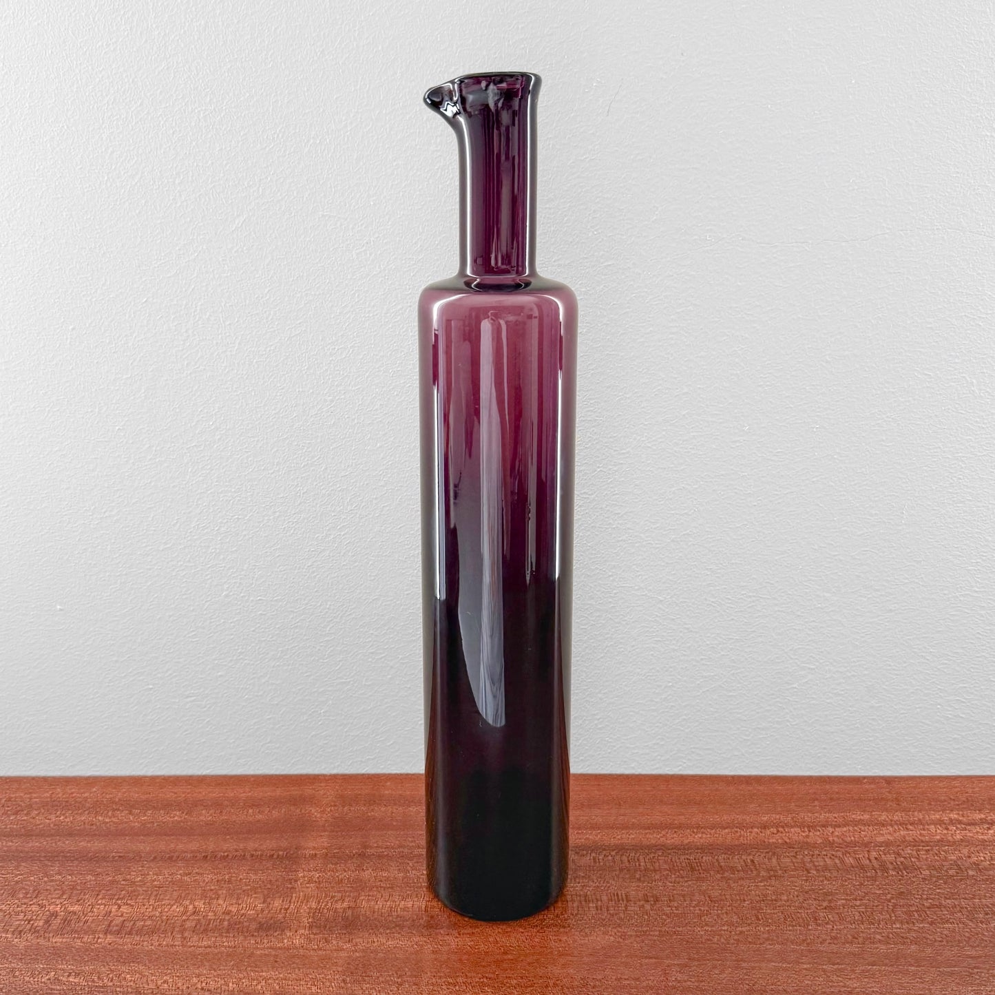 Nanny Still 1735 Purple Art Glass Bottle