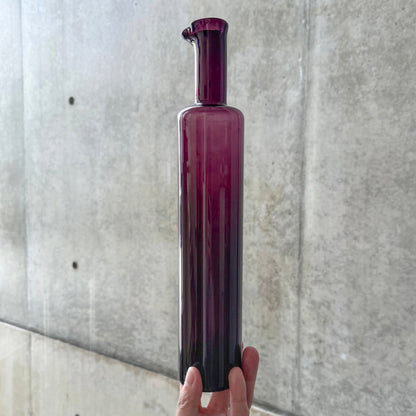 Nanny Still 1735 Purple Art Glass Bottle