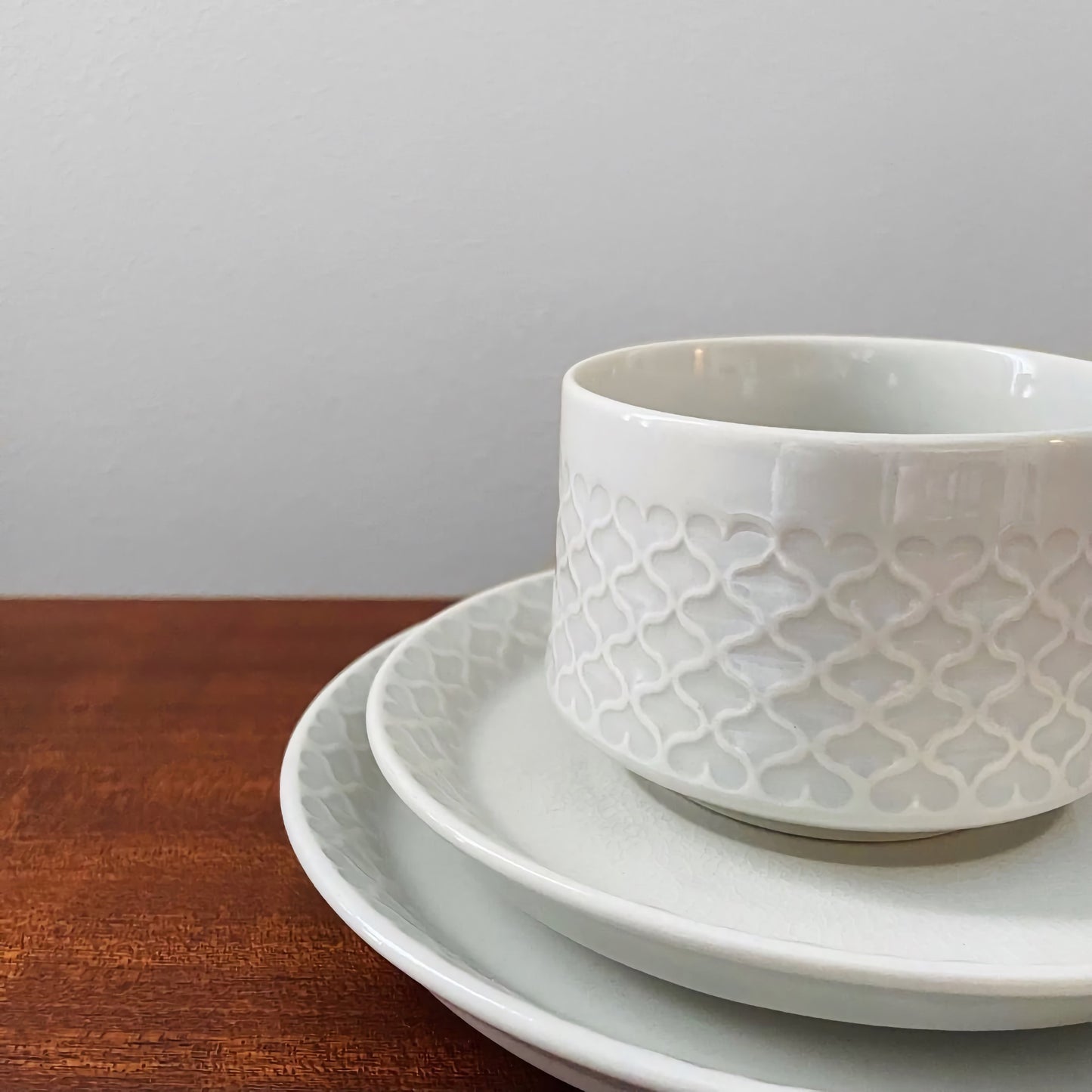 Quistgaard Cordial Palet Off-White Tea Cup Trio Set