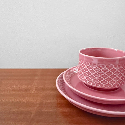Quistgaard Cordial Palet Pink Tea Cup Trio Set