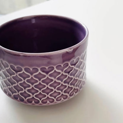 Quistgaard Cordial Palet Purple Tea Cup with Saucer