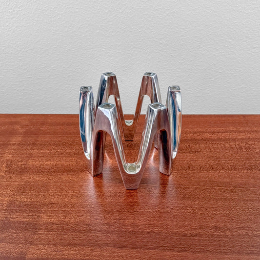 Quistgaard Crown Silver Candle Holder