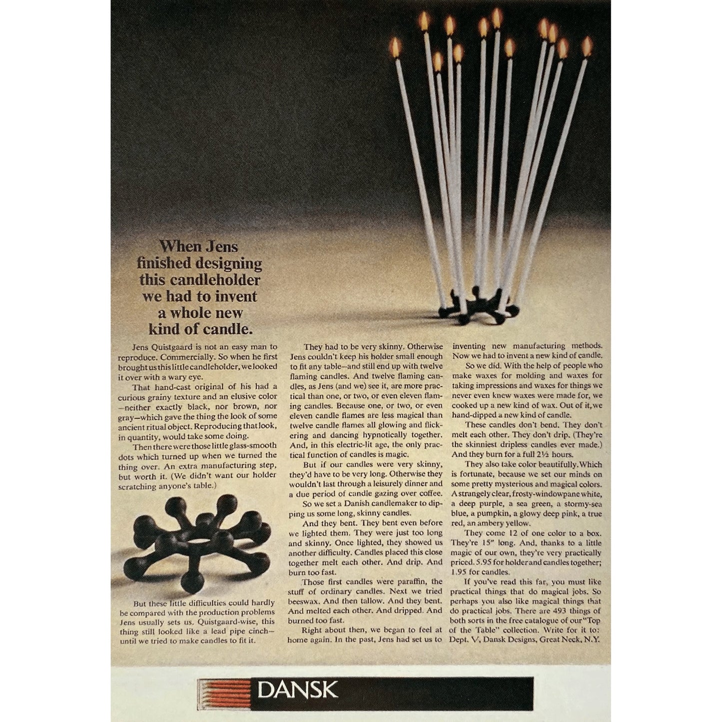 Quistgaard Spider Cast Iron Candle Holder