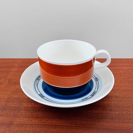 Rörstrand Augusta Tea Cup with Saucer