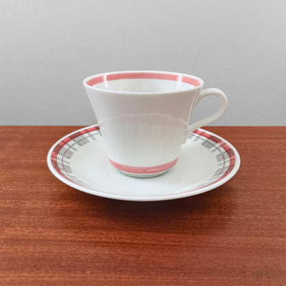 Rörstrand Fiesta Red Tea Cup with Saucer