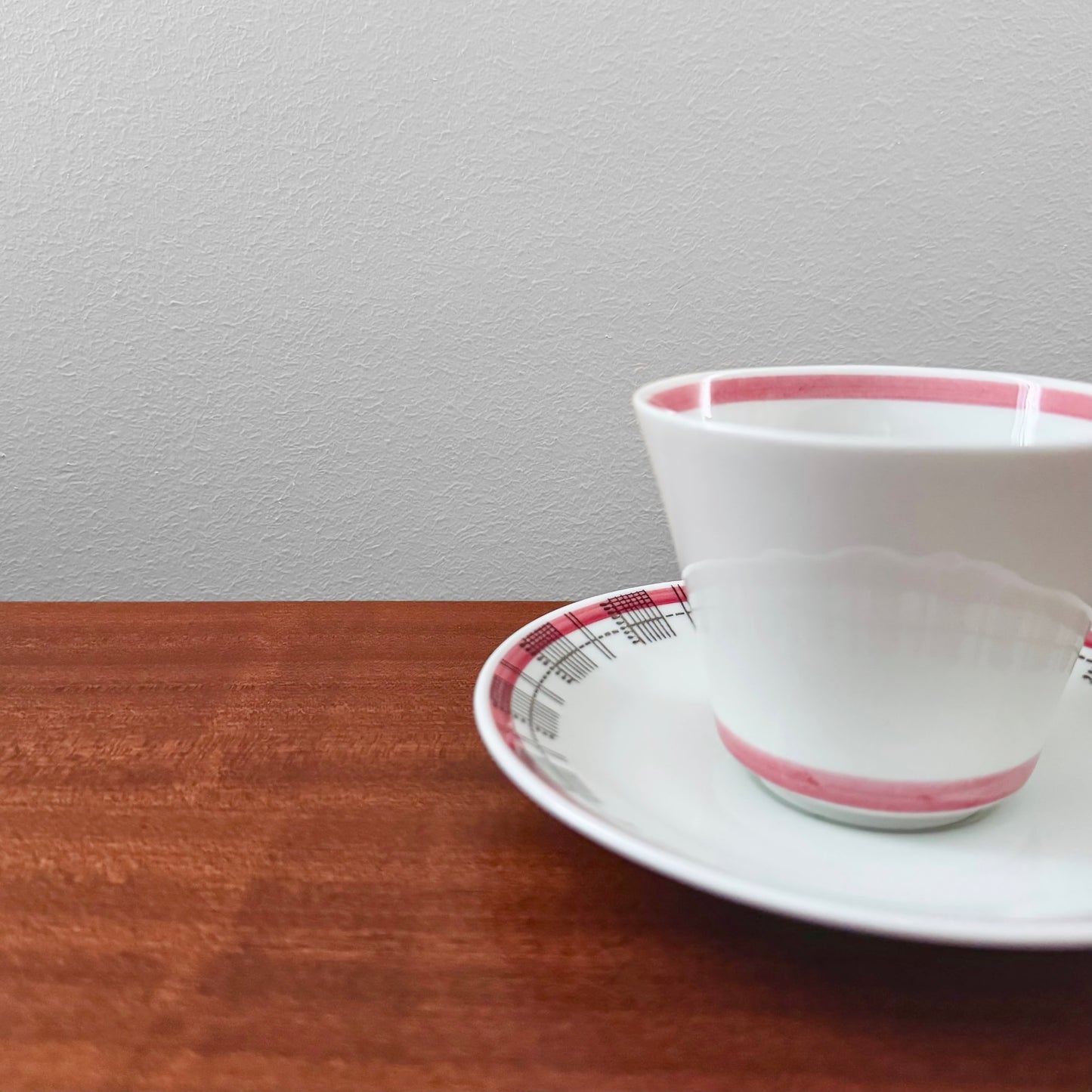 Rörstrand Fiesta Red Tea Cup with Saucer